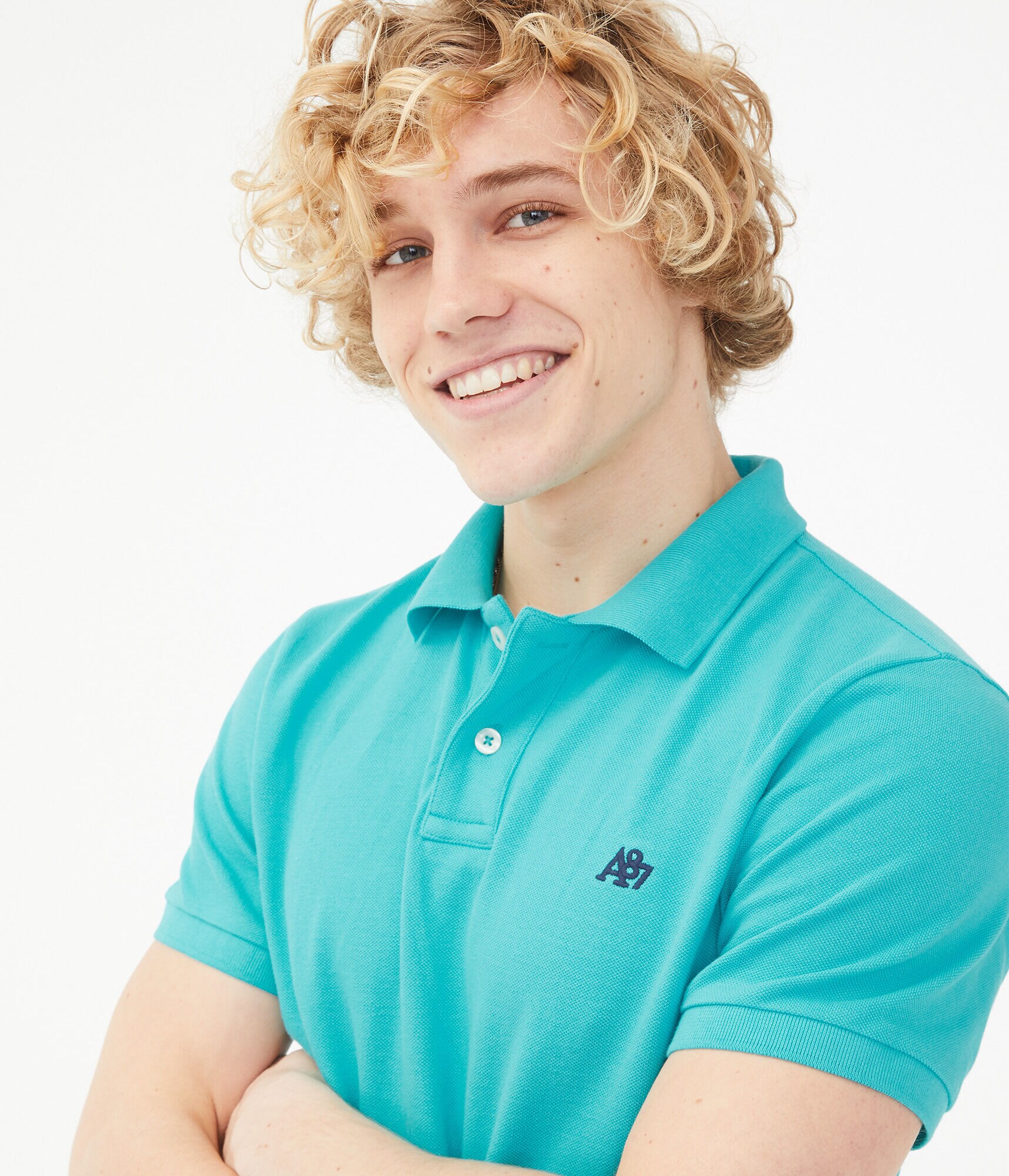 A87 Logo Piqu&eacute; Polo