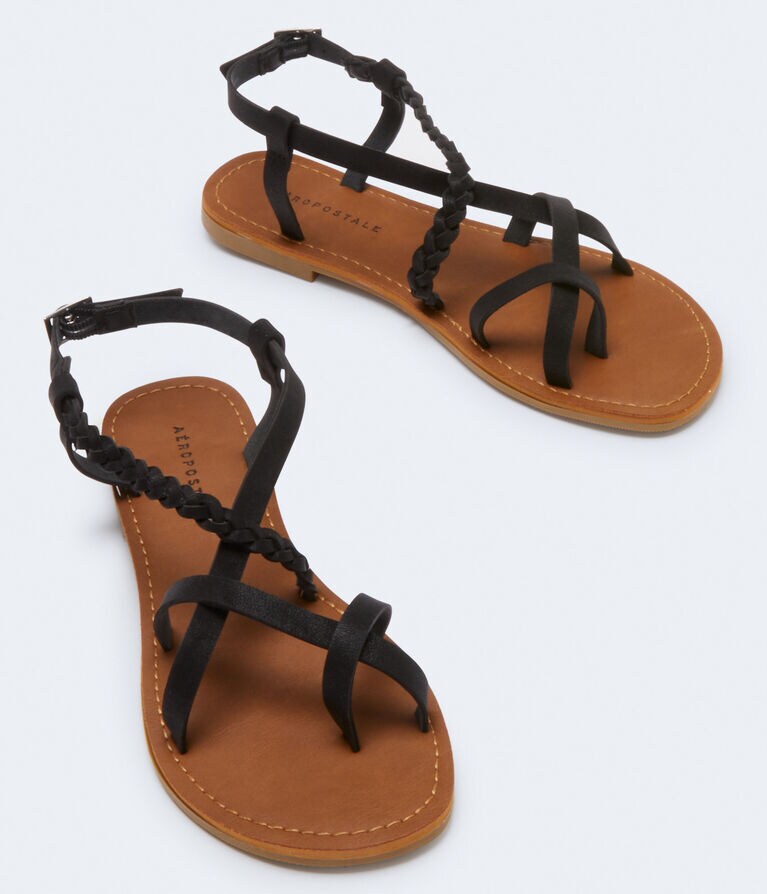 Strappy Braided Sandal