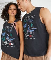 AERO | GLOBAL CITIZEN® Butterflies Relaxed Muscle Tank