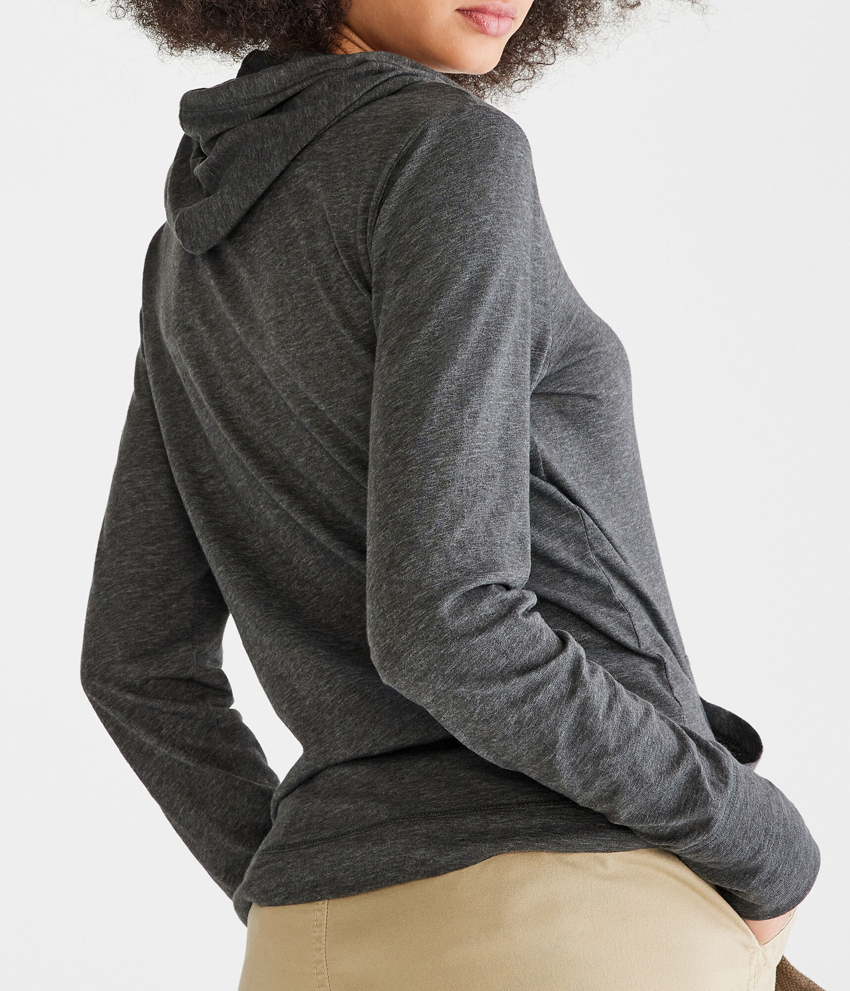 Long Sleeve Aero Script Hooded Graphic Tee