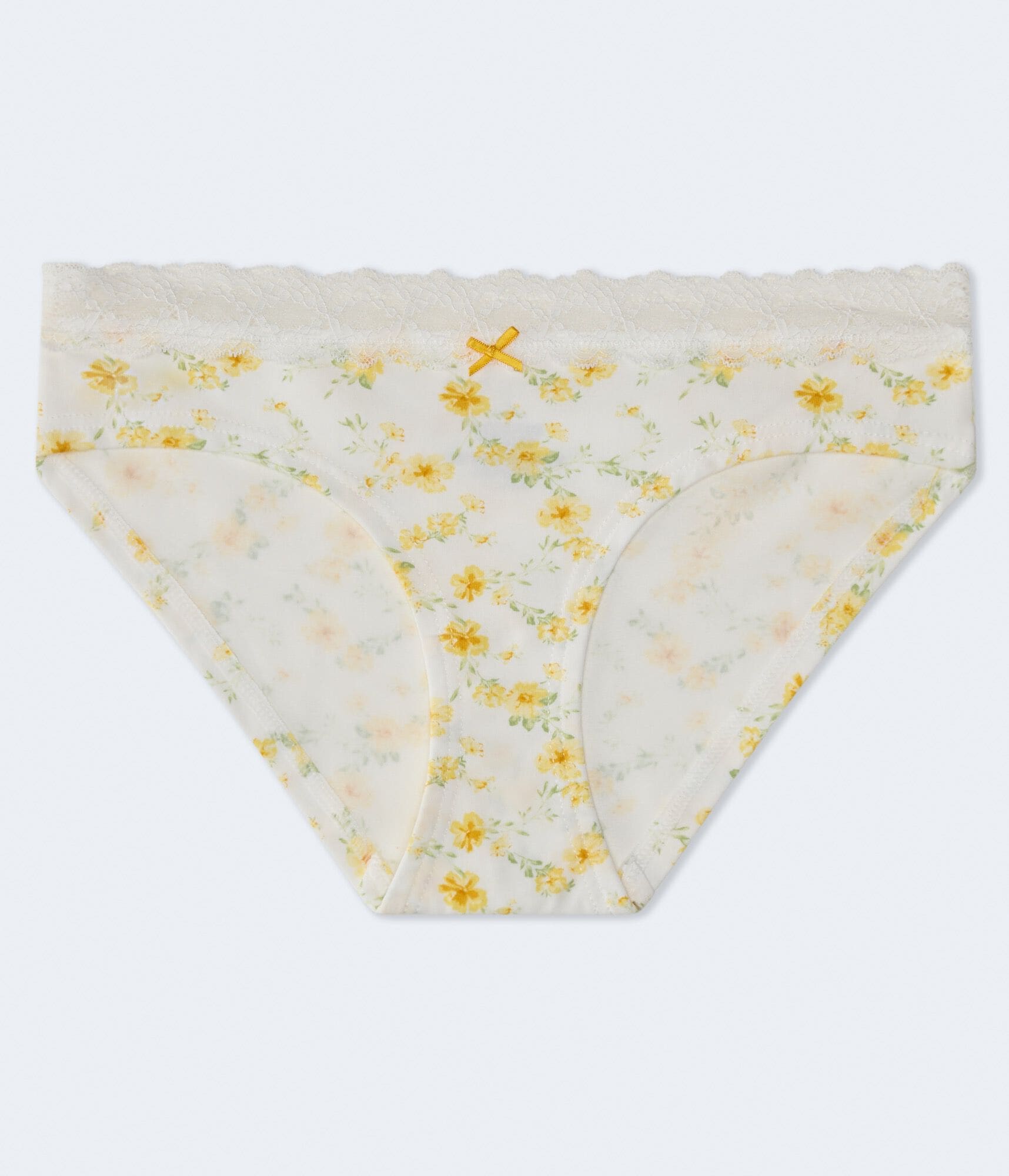 Floral Lace-Trim Hipster