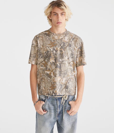 Forest Camo Boxy Graphic Tee Forest Camo Boxy Graphic Tee