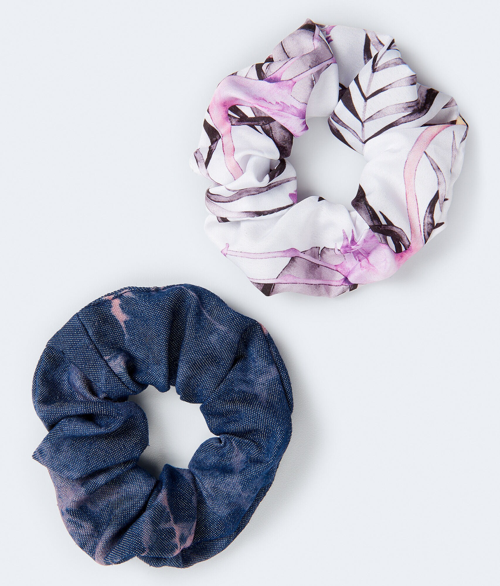 Flamingo &amp; Tie-Dye Scrunchie 2-Pack