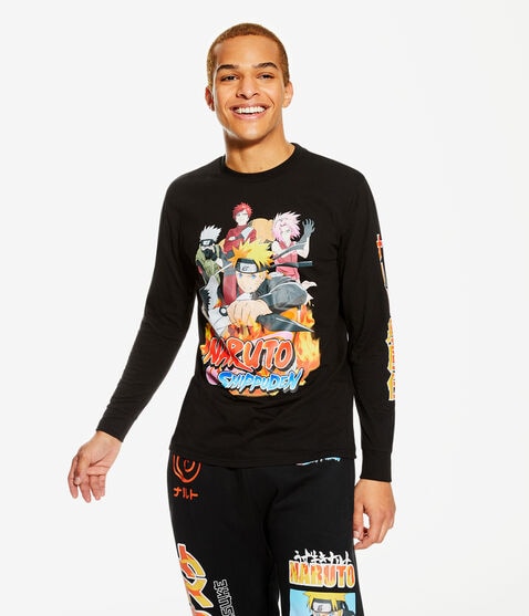 Long Sleeve Naruto Shippuden Graphic Tee Long Sleeve Naruto Shippuden Graphic Tee