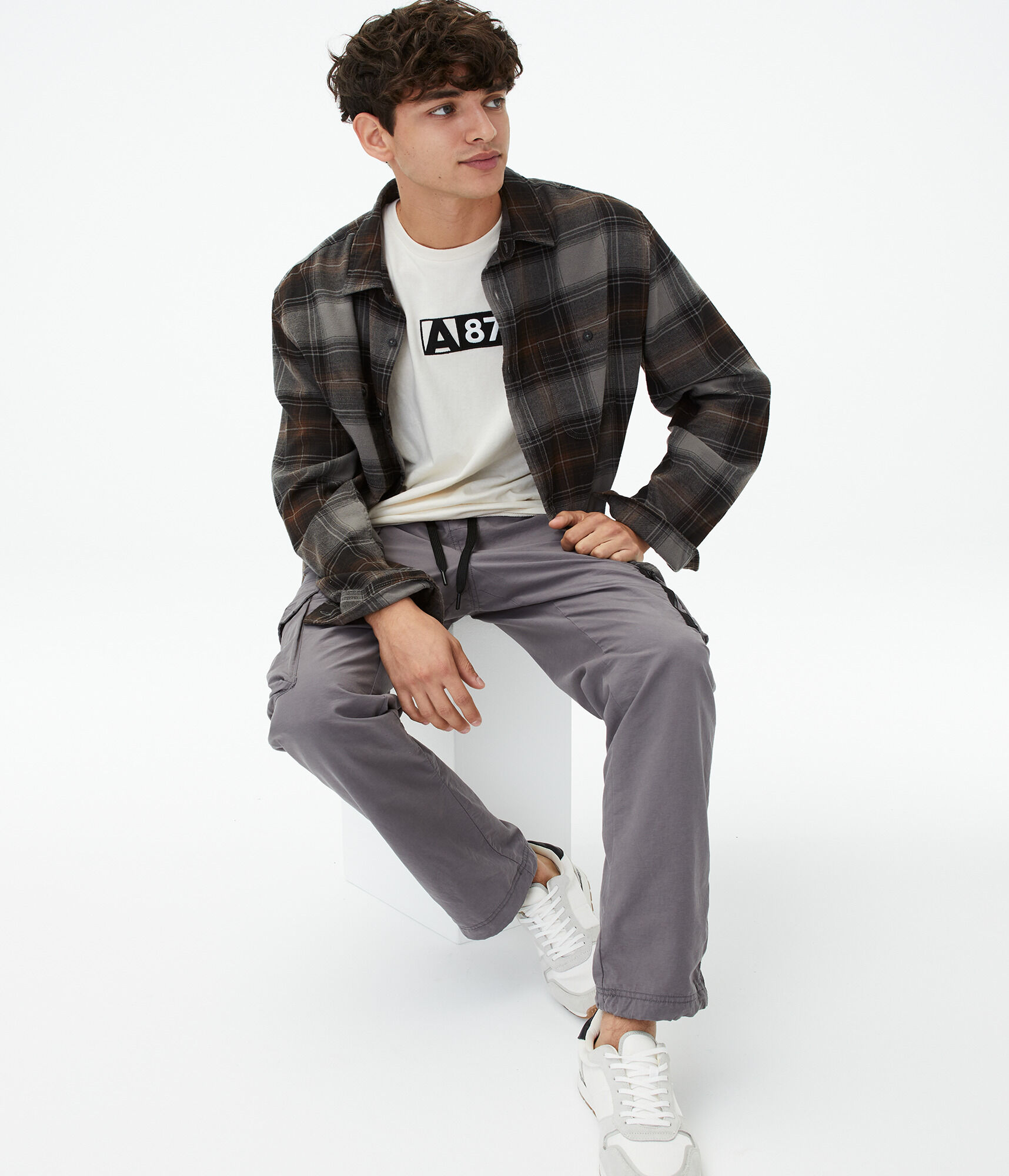 A87 Box Logo Appliqu&eacute; Graphic Tee