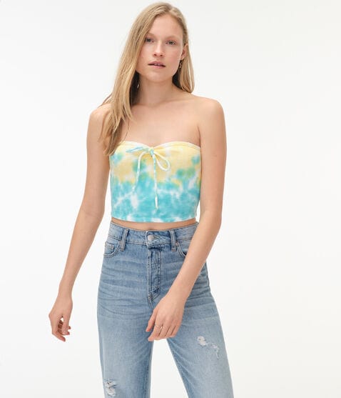 Tie-Dye Convertible Halter/Tube Top