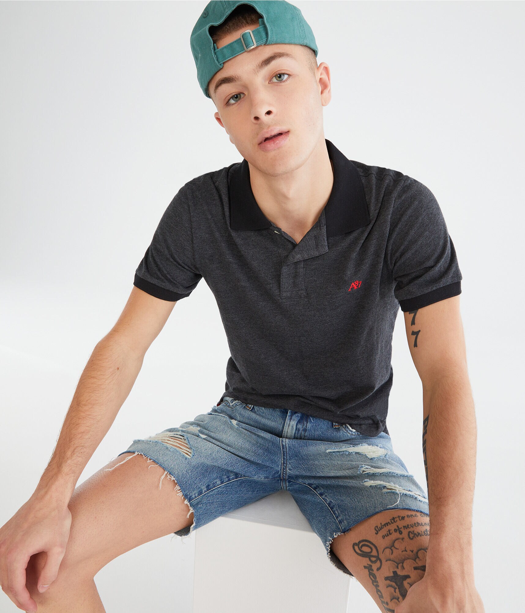 A87 Logo Jersey Polo