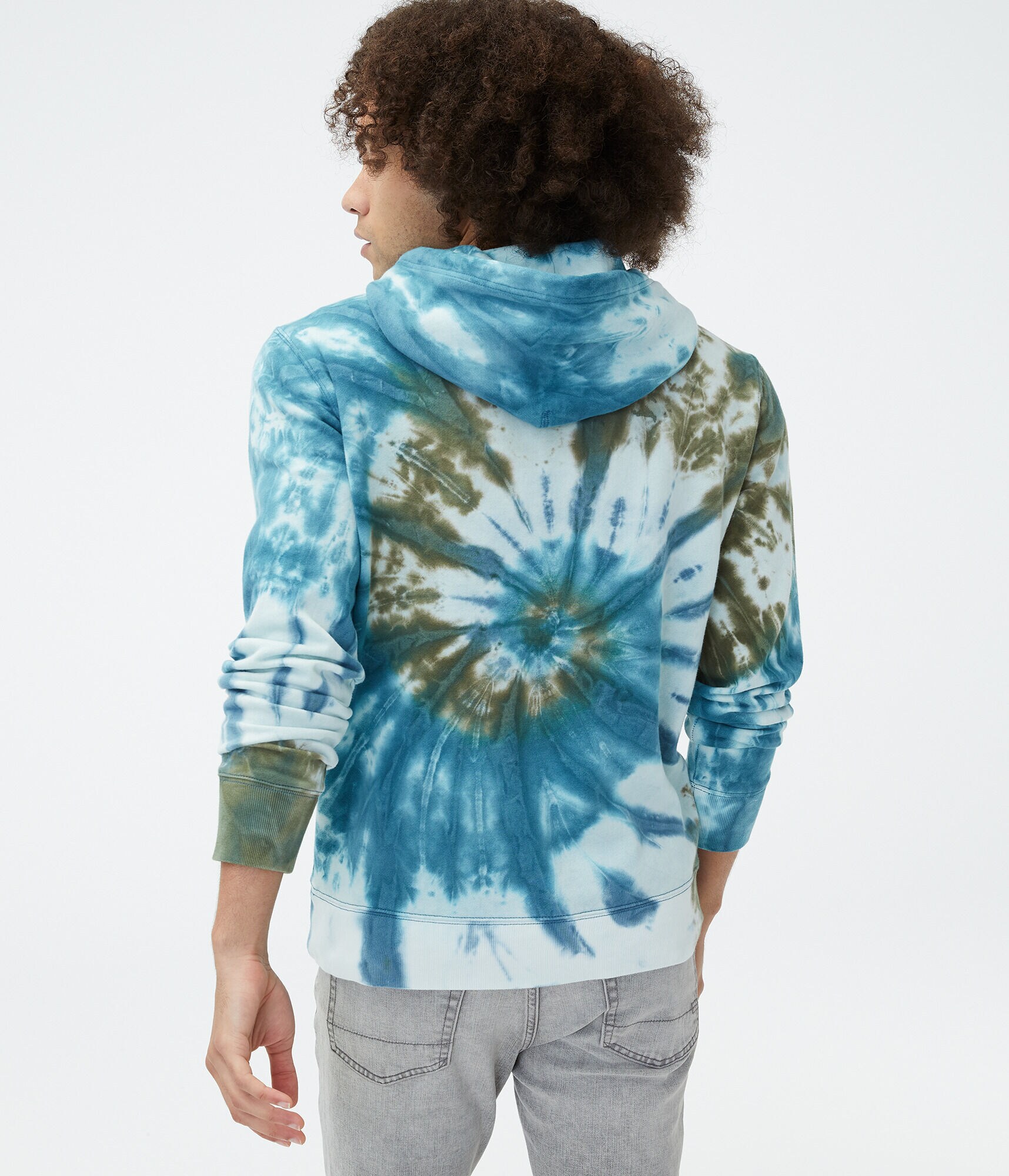 Spiral Tie-Dye Box Logo Pullover Hoodie