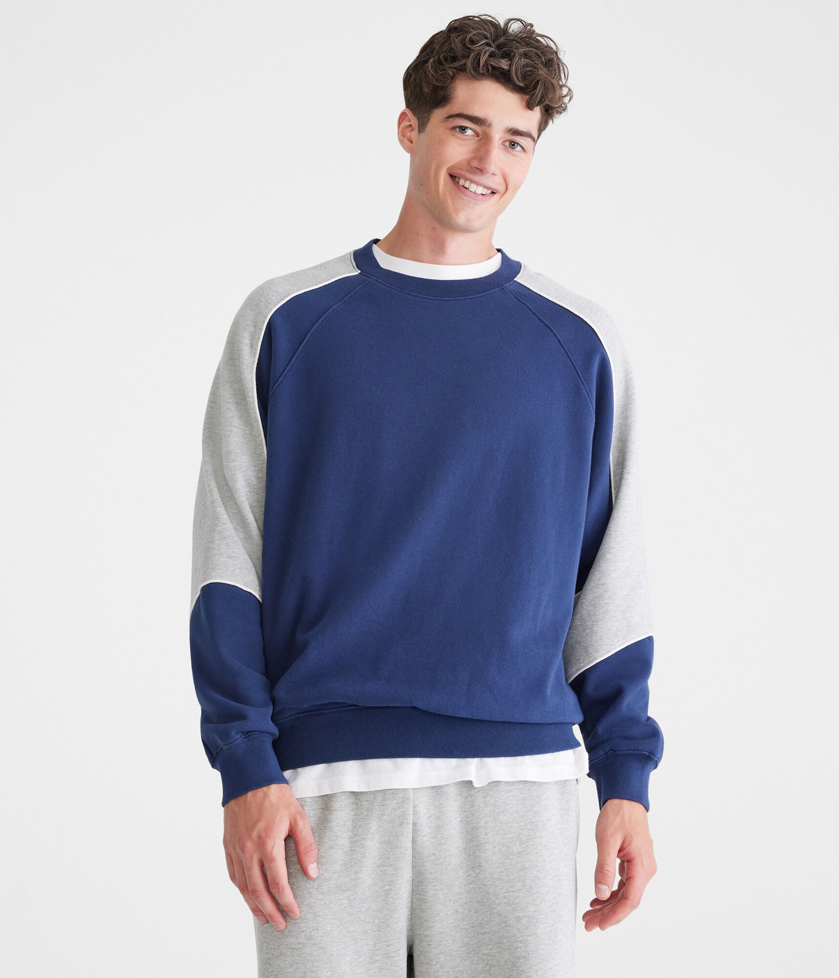 Colorblocked Crew Sweatshirt
