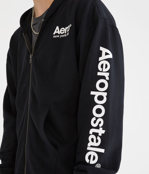 Aeropostale Logo Heritage Full-Zip Hoodie Aeropostale Logo Heritage Full-Zip Hoodie