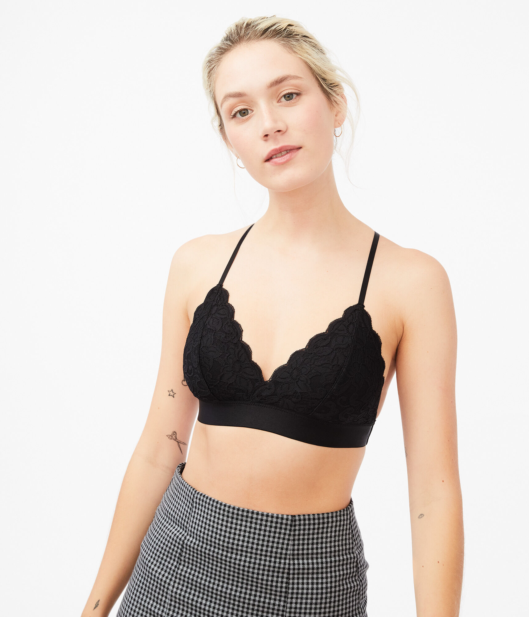 Satin Band Racerback Bralette