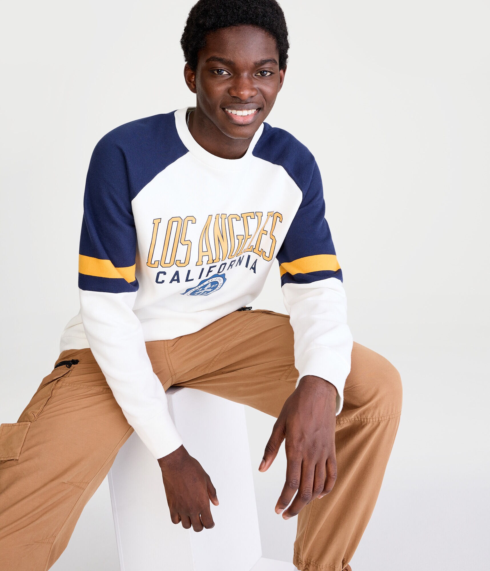 Los Angeles Colorblock Crew Sweatshirt