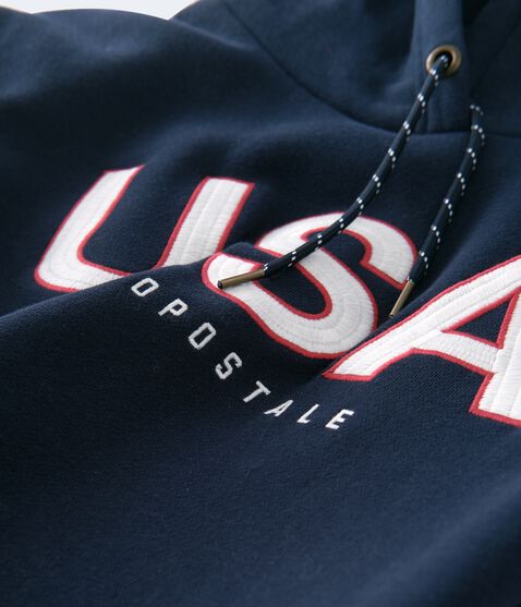 Aeropostale USA Colorblocked Pullover Hoodie Aeropostale USA Colorblocked Pullover Hoodie