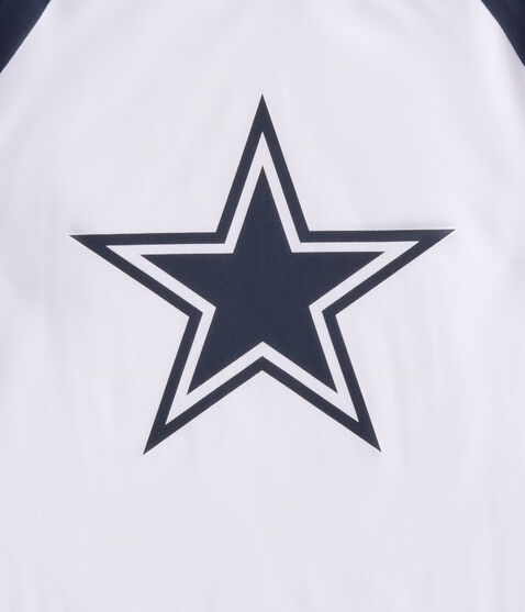 3/4 Sleeve Dallas Cowboys Relaxed Raglan Tee 3/4 Sleeve Dallas Cowboys Relaxed Raglan Tee