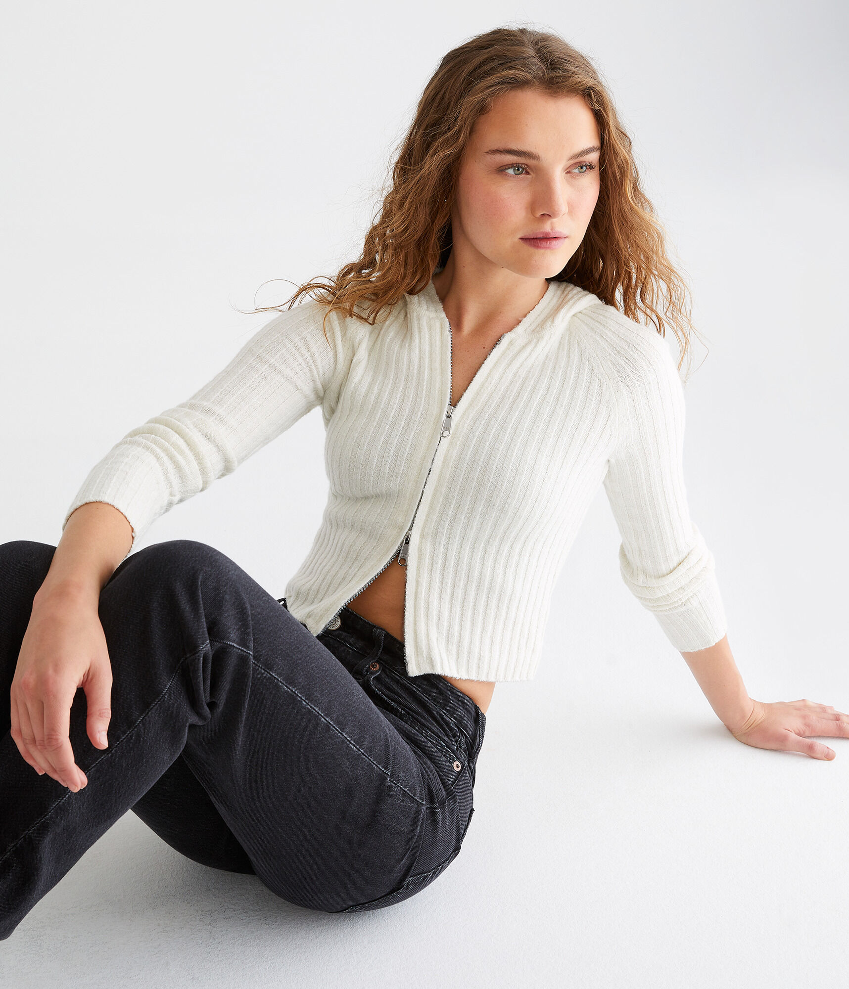 Cozy Cropped Sweater Hoodie