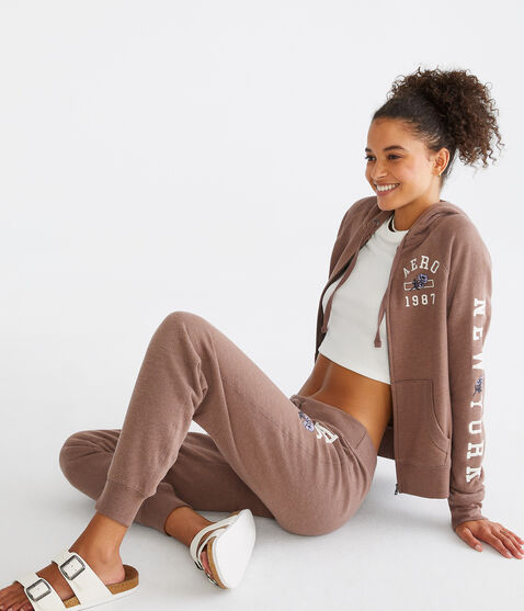 Aero 1987 Flower Full-Zip Hoodie Aero 1987 Flower Full-Zip Hoodie