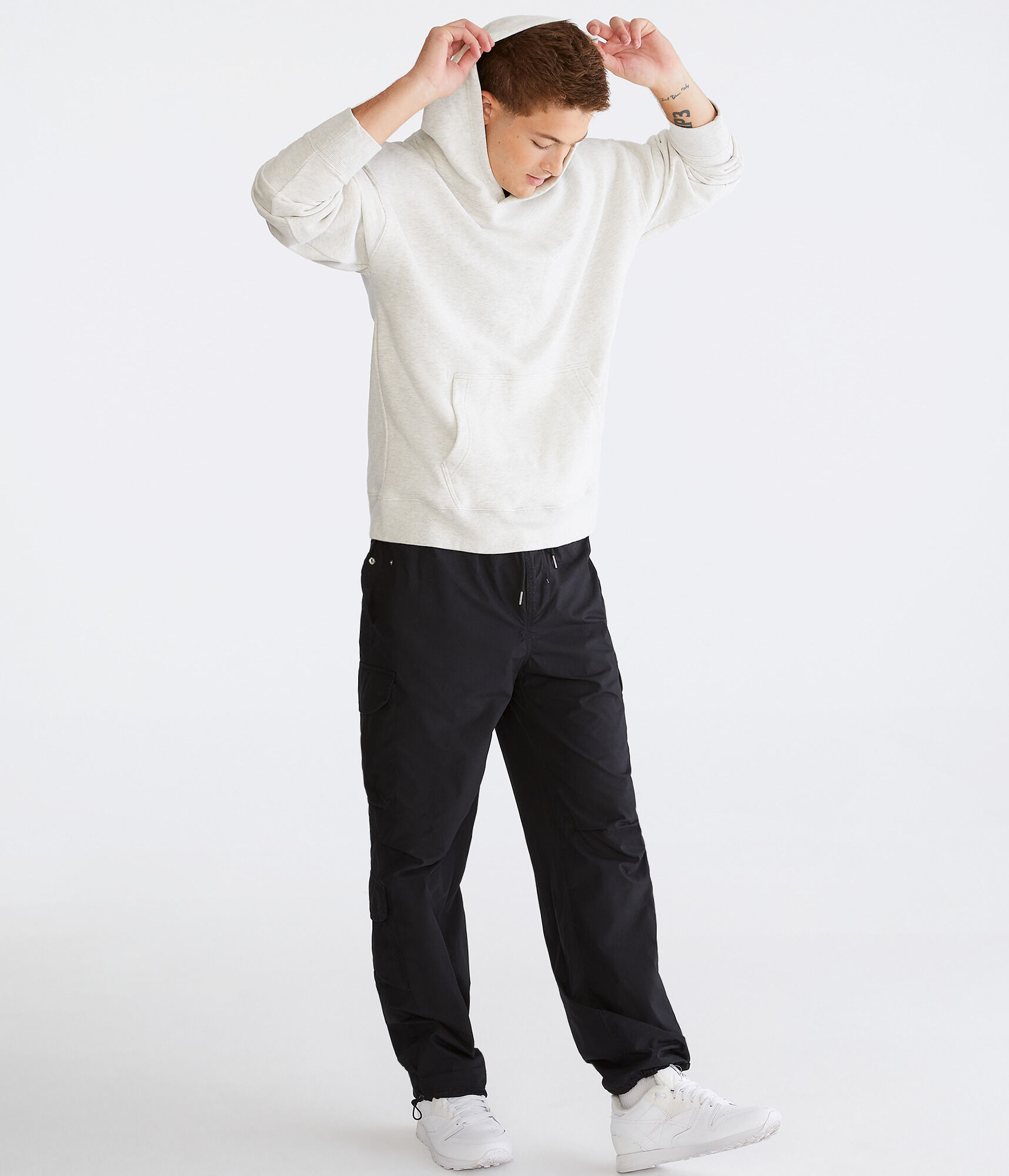 ZEROBASEONE★関税込★TAKEASY CARGO PARACHUTE LINE PANTS Skpblutn Women's Parachute Pants With 4 Pockets High Rise