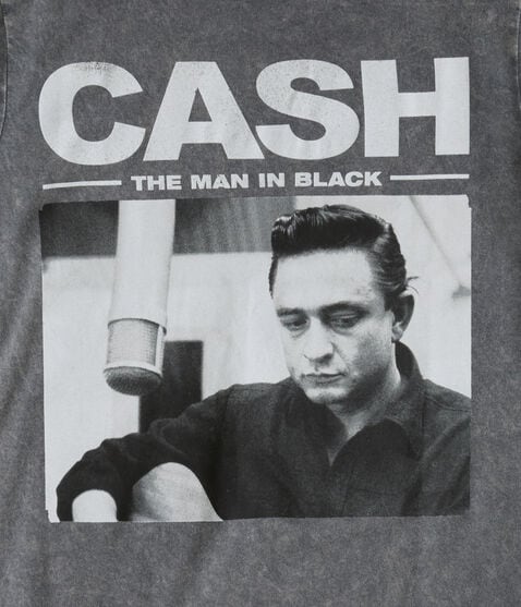 Johnny Cash The Man In Black Relaxed Graphic Tee Johnny Cash The Man In Black Relaxed Graphic Tee