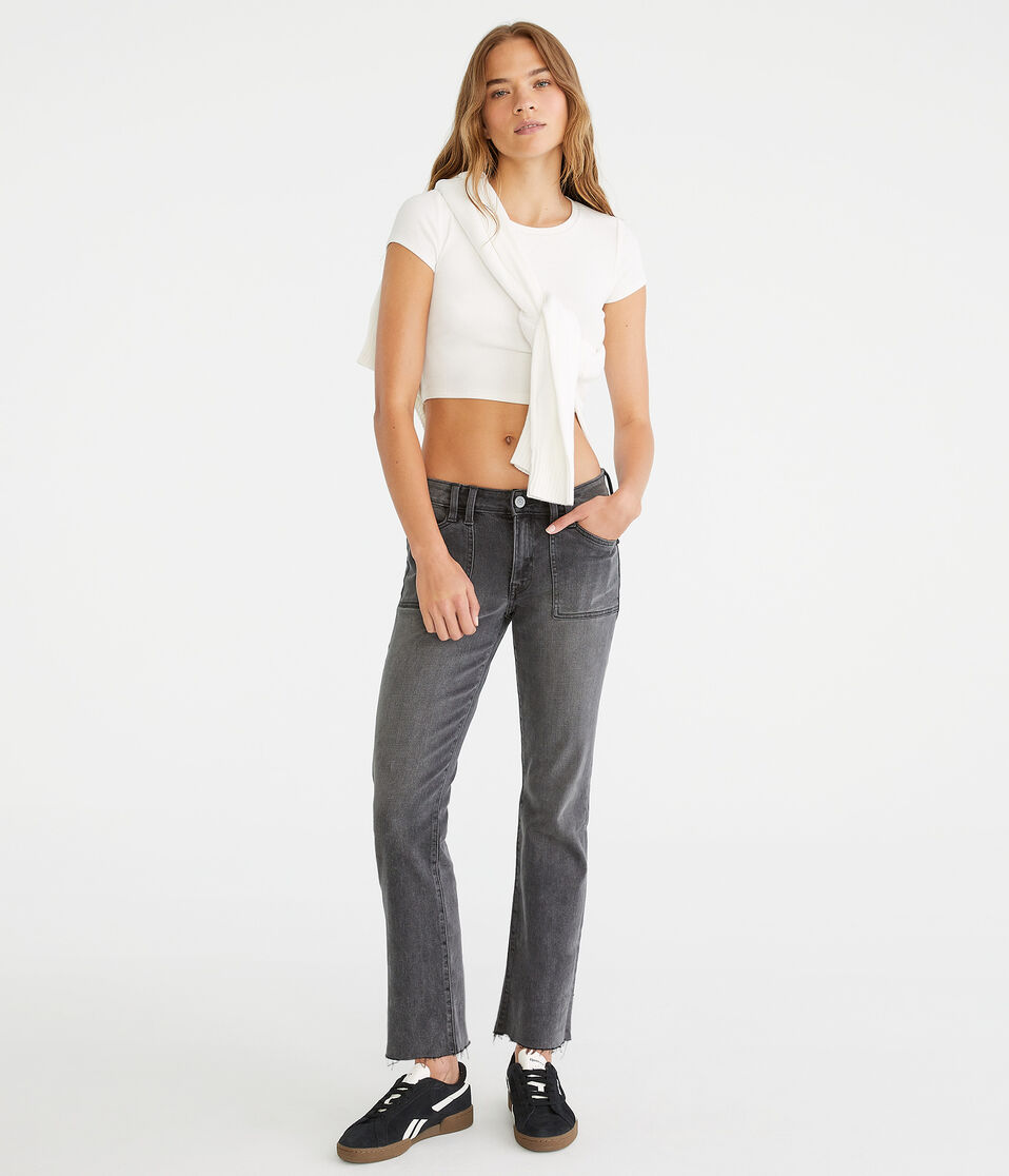 Mid-Rise Kick Flare Jean