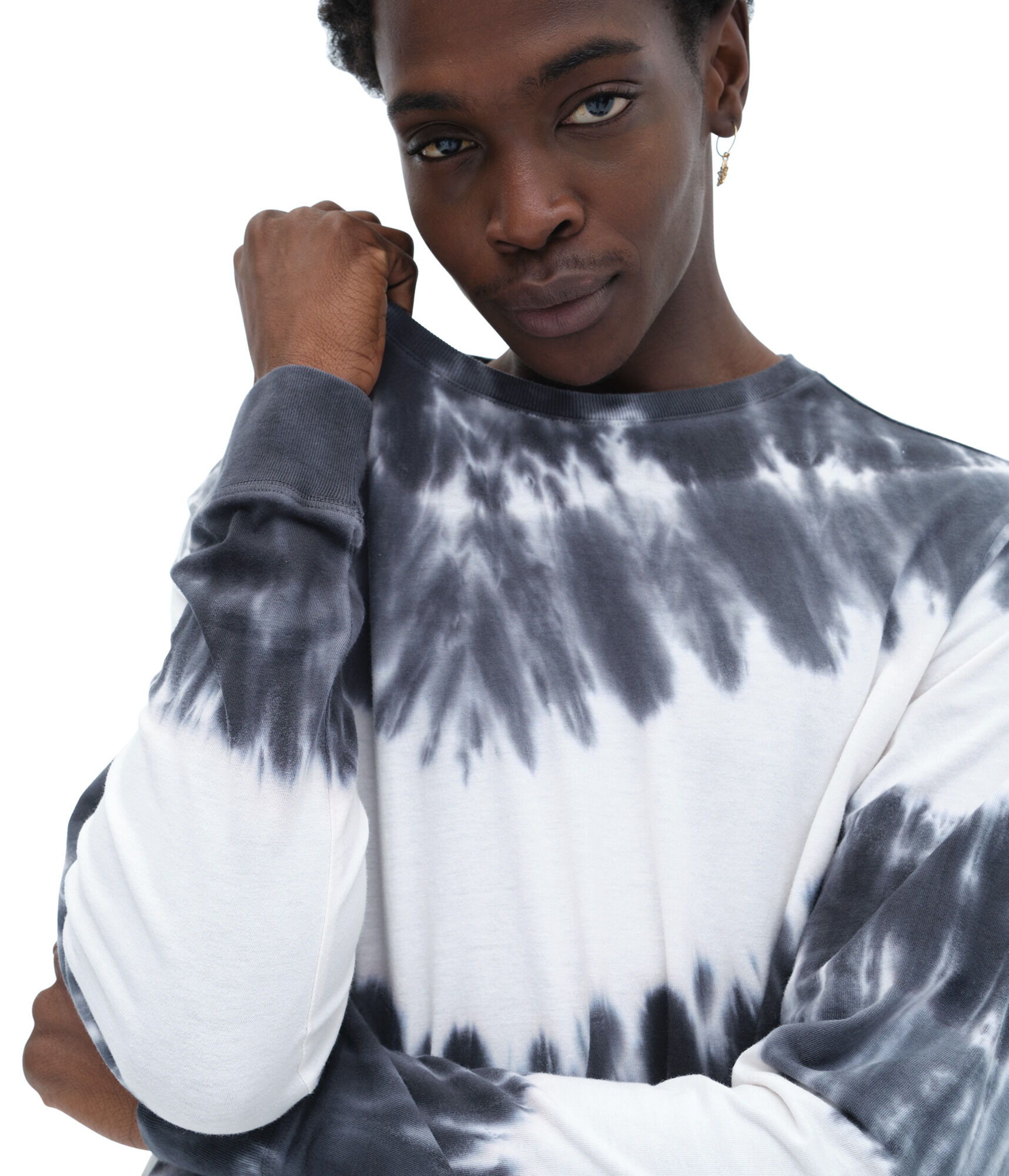 Long Sleeve Tie-Dye Crew Tee