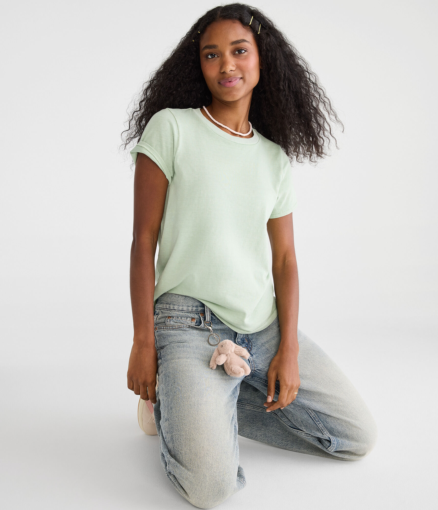 Washed Vintage Fit Crew Tee - SKU MERGED TO 80644558