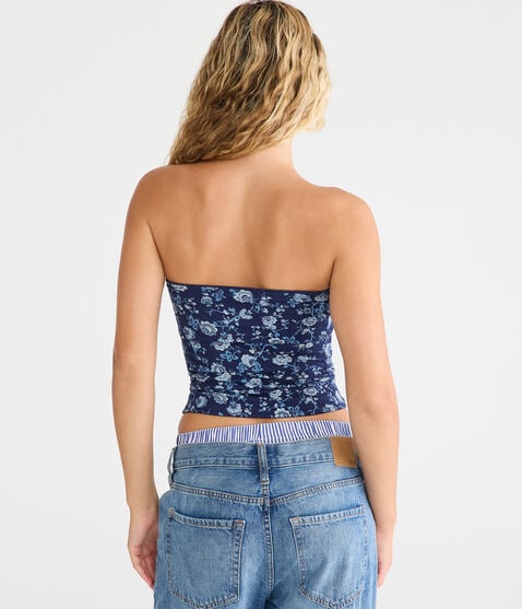 Floral Reversible Tube Top Floral Reversible Tube Top