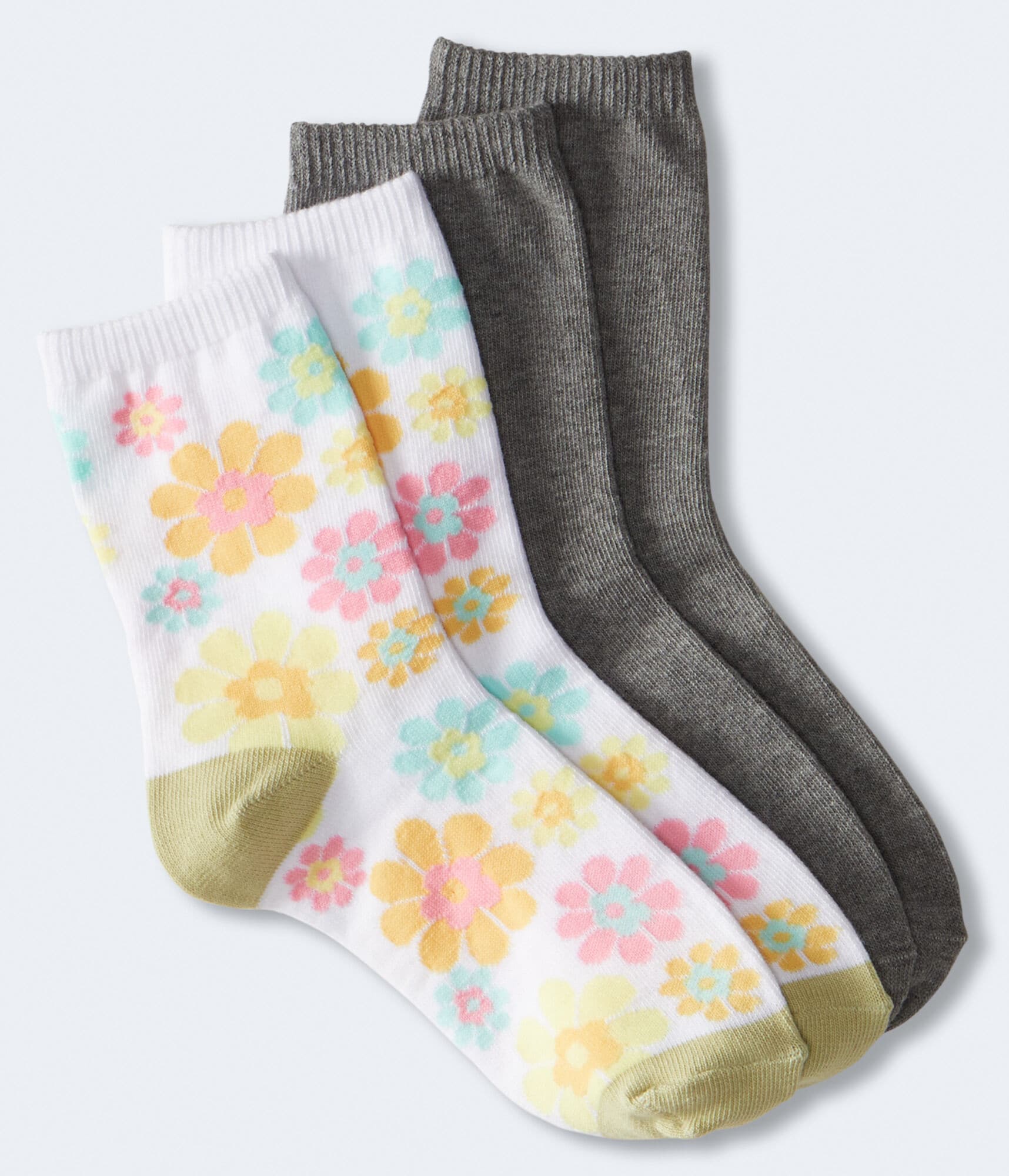 Floral Crew Sock 2-Pack