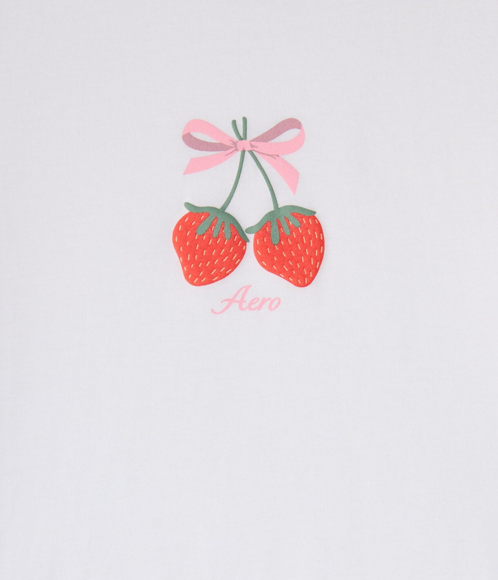 Aero Strawberry Bow Graphic Tee