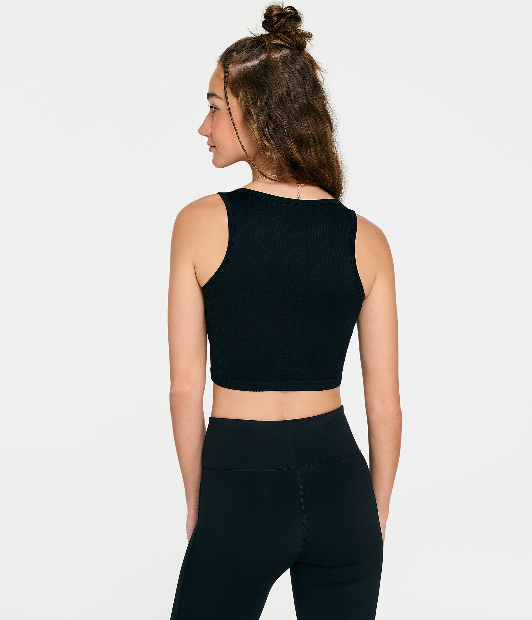 Seamless V-Neck Cropped Tank