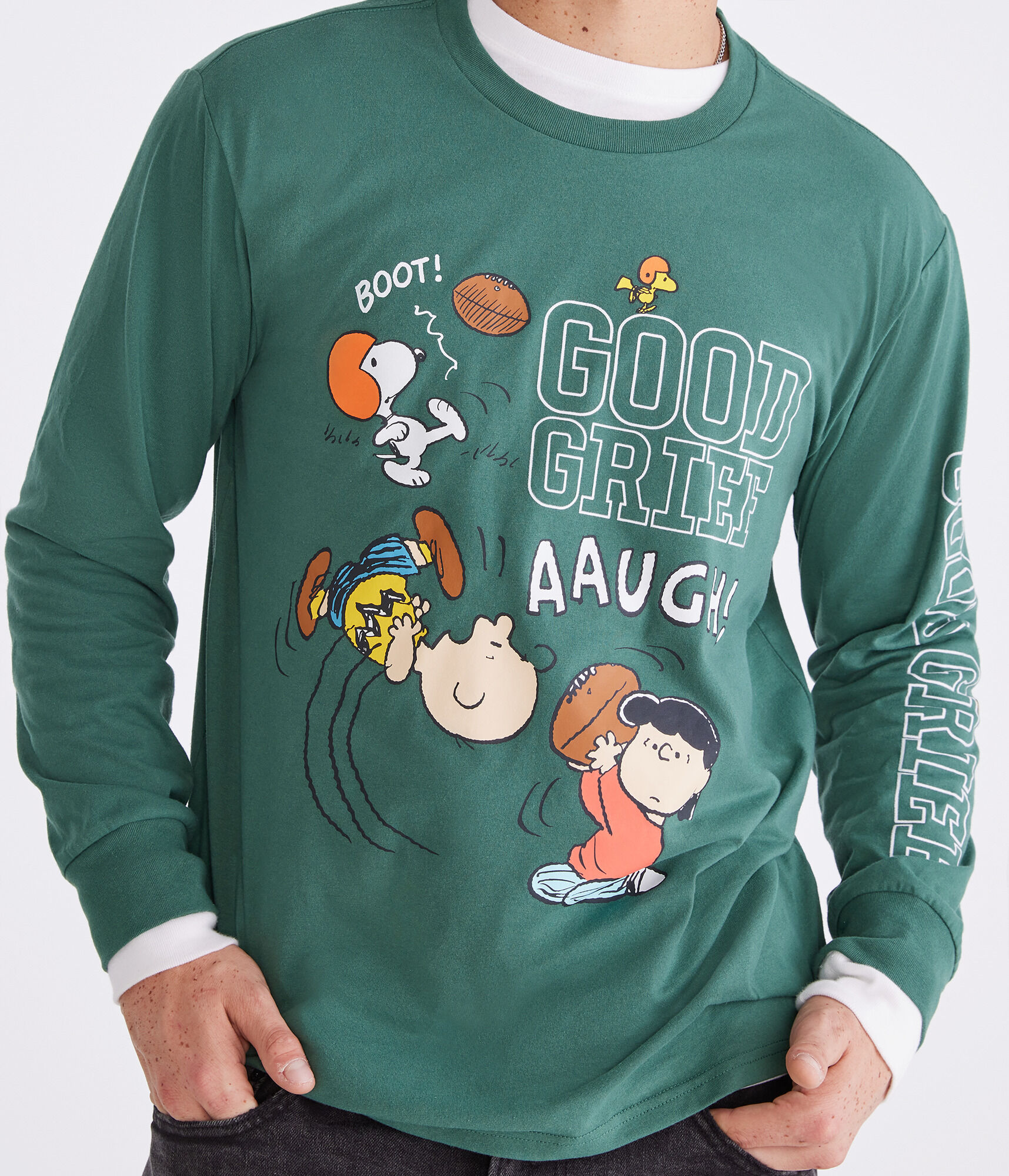 【特価】 Peanuts® Relaxed Grief Good Sleeve Long Aéropostale | 小物
