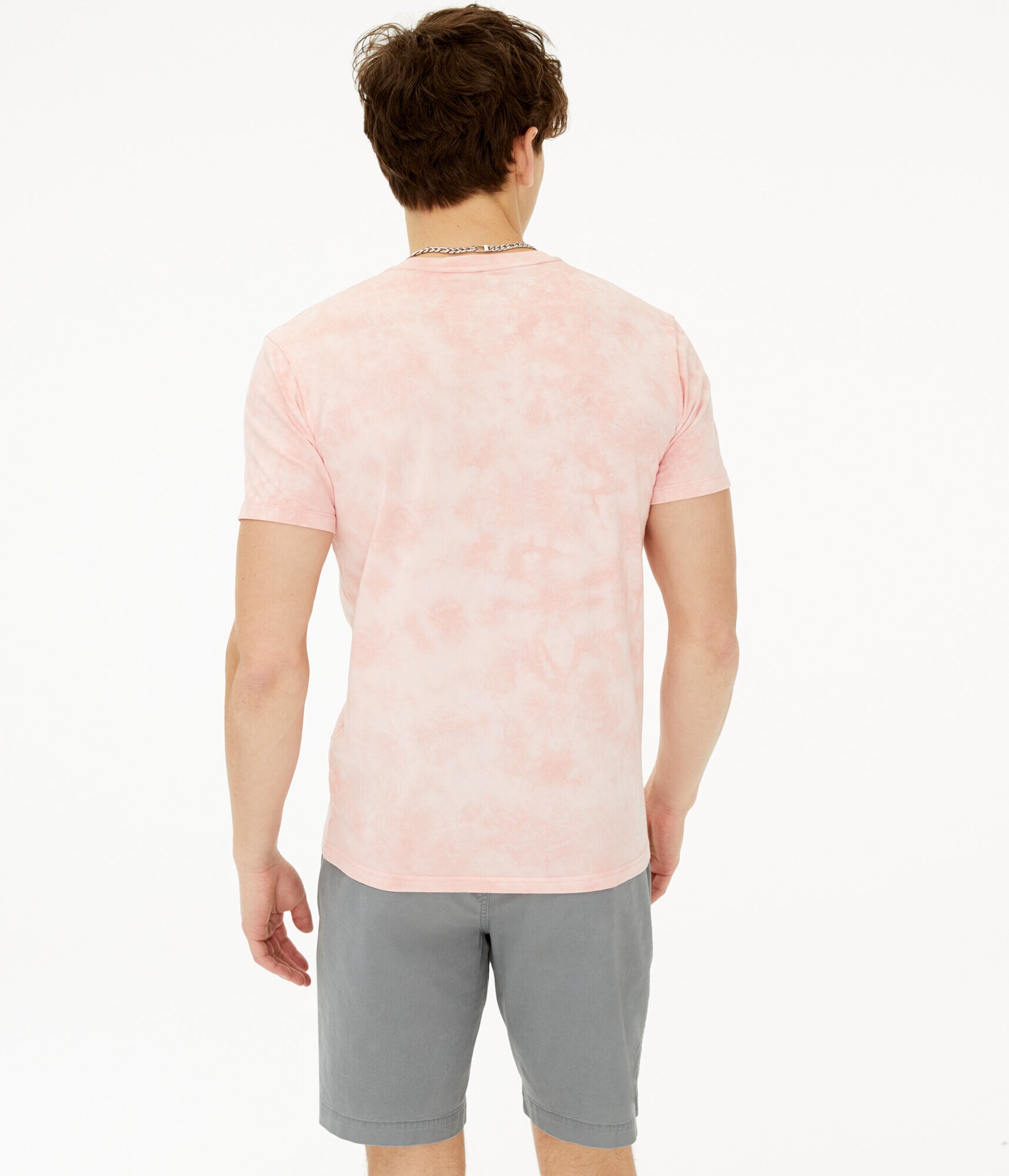 Embroidered Rose Tie-Dye Graphic Tee