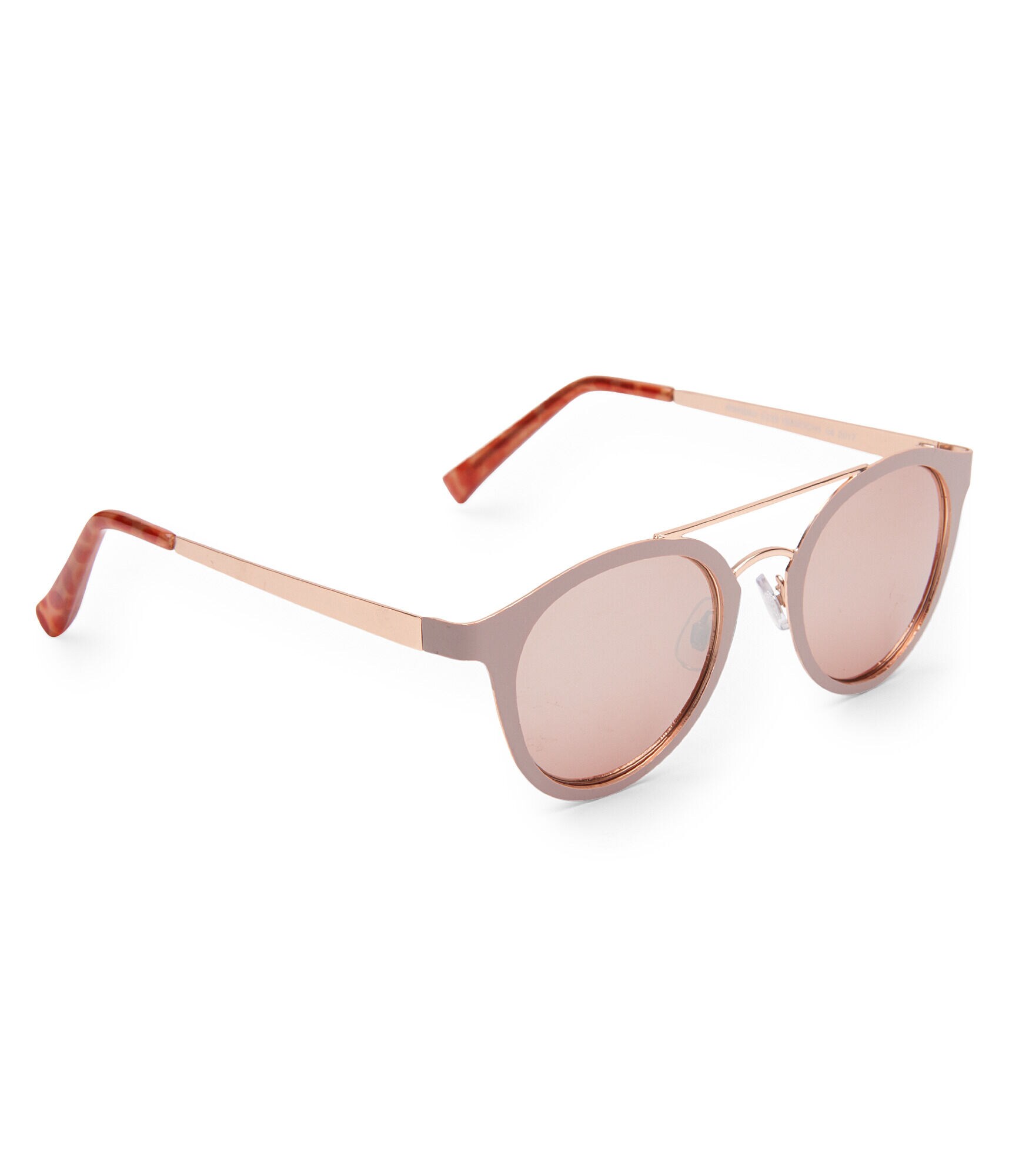 Flat Metal Top-Bar Sunglasses