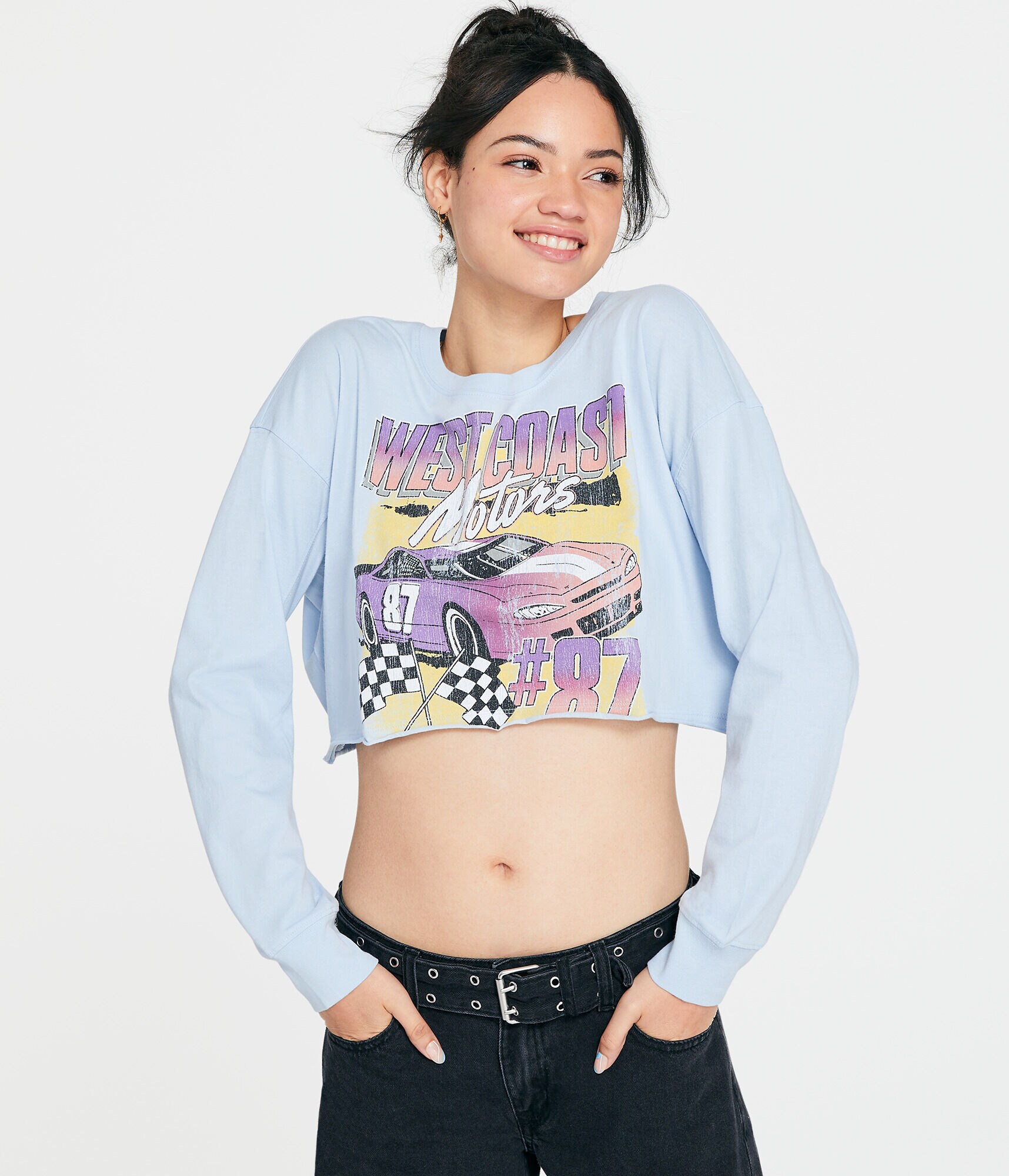 West Coast Motors Cropped Boyfriend Graphic Tee