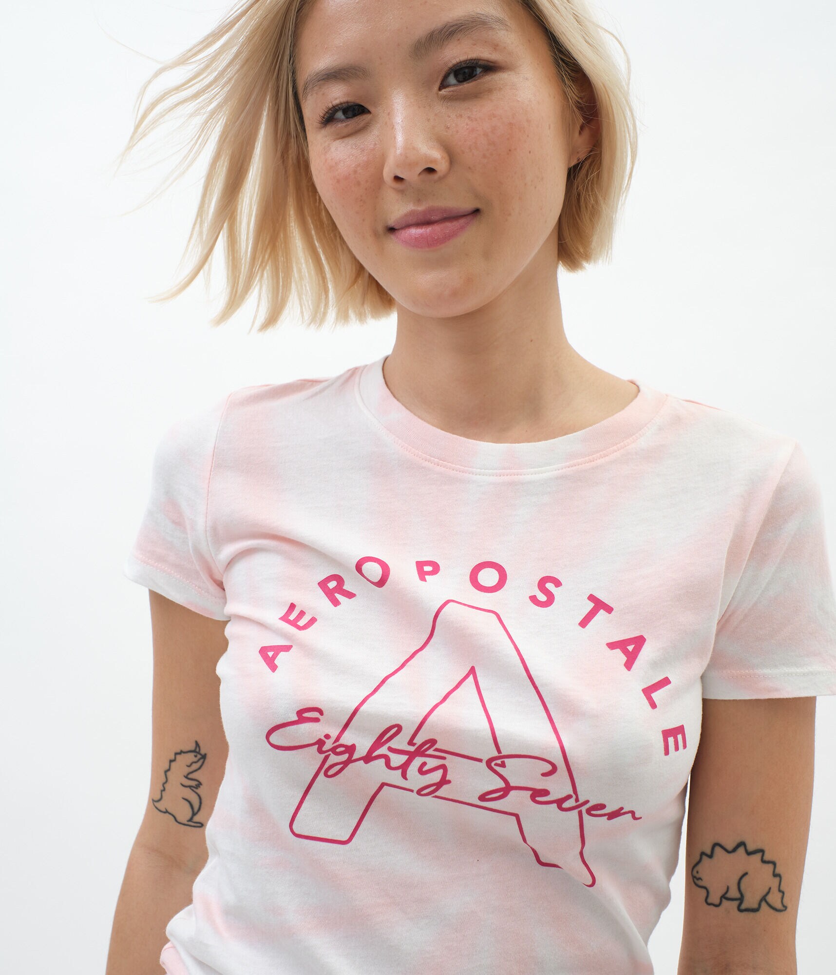 Large Letter Tie-Dye Graphic Tee