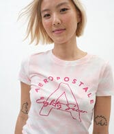 Large Letter Tie-Dye Graphic Tee