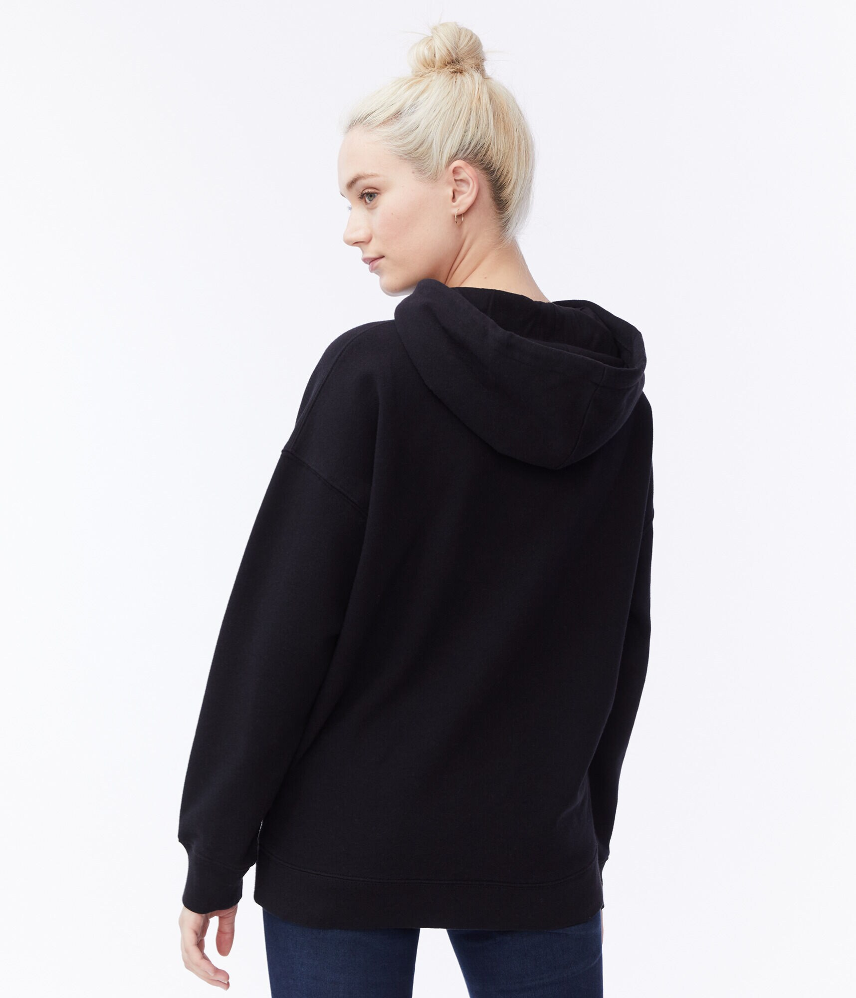 Aero Foil Box Logo Boyfriend Pullover Hoodie***