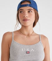 Seriously Soft USA Ribbed Graphic Tank