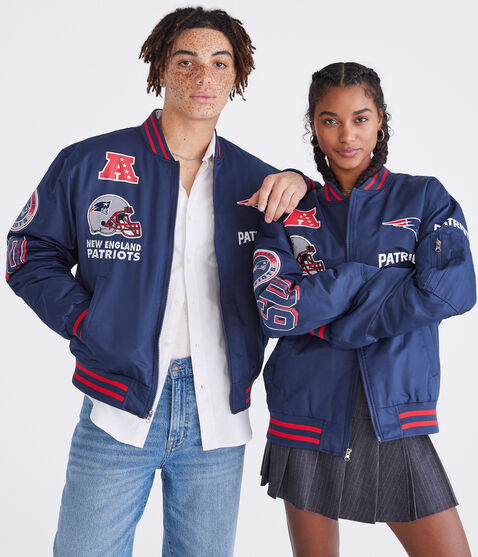 New England Patriots Helmet Bomber Jacket New England Patriots Helmet Bomber Jacket