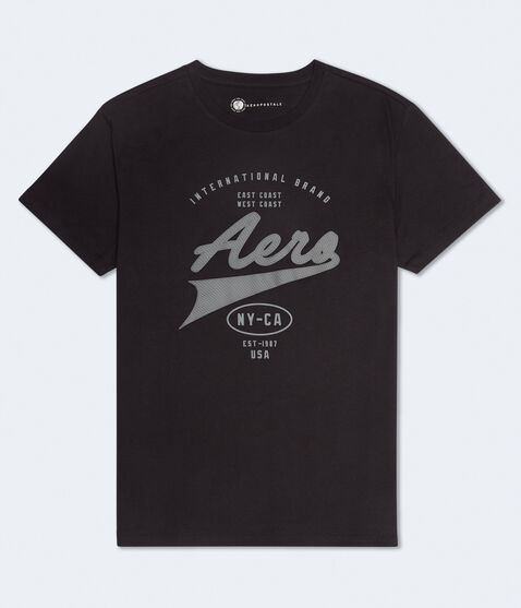 Aero Script Logo Graphic Tee Aero Script Logo Graphic Tee