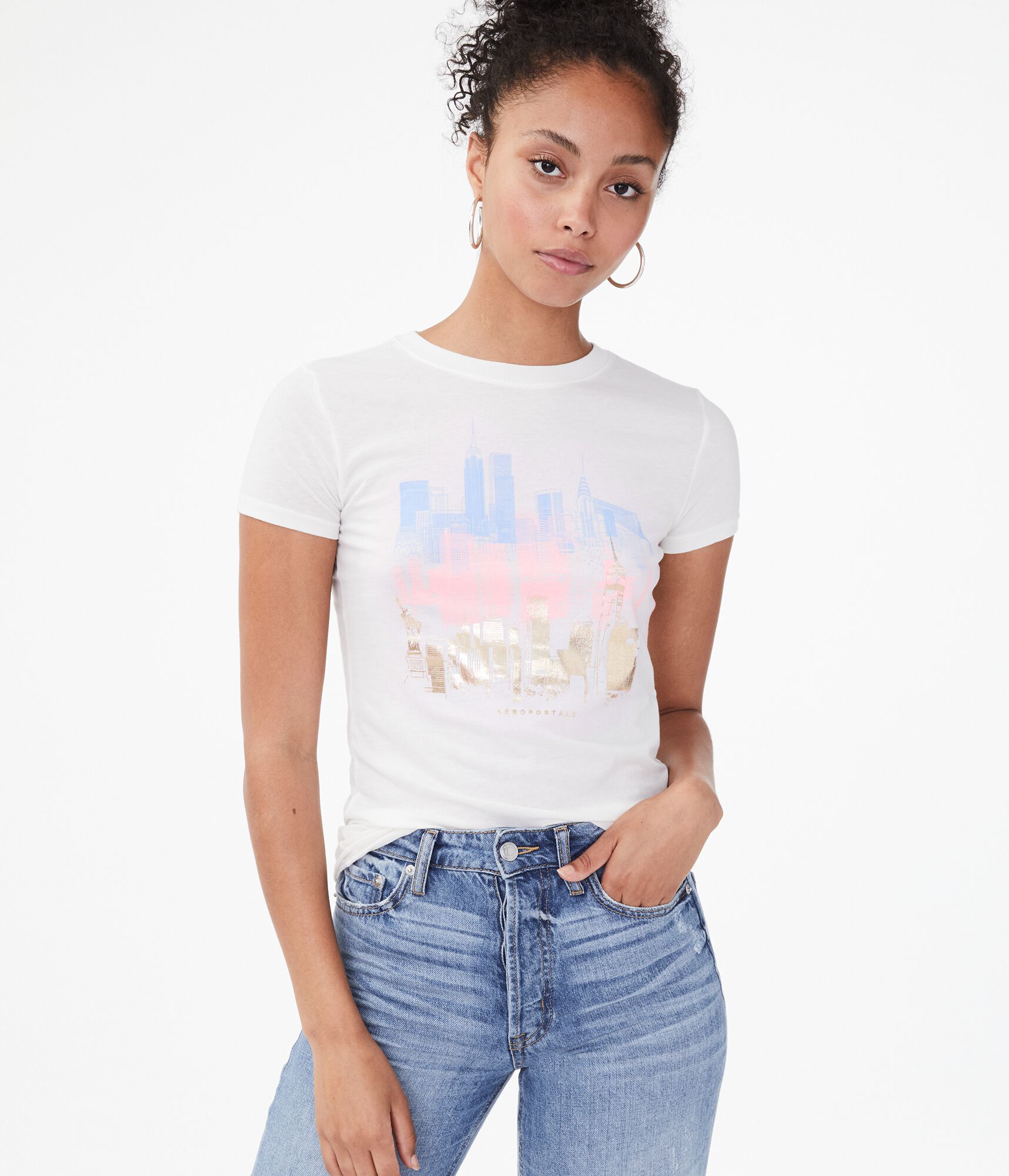 Foil NYC Skyline Graphic Tee