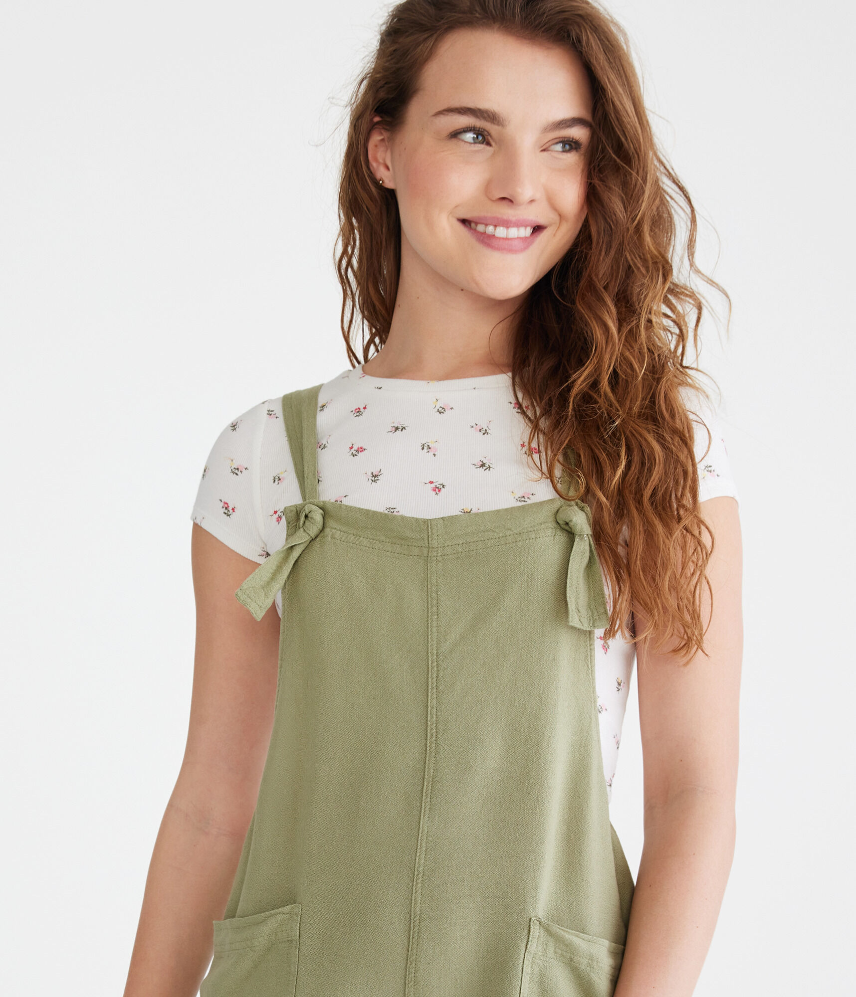 Solid Utility Romper