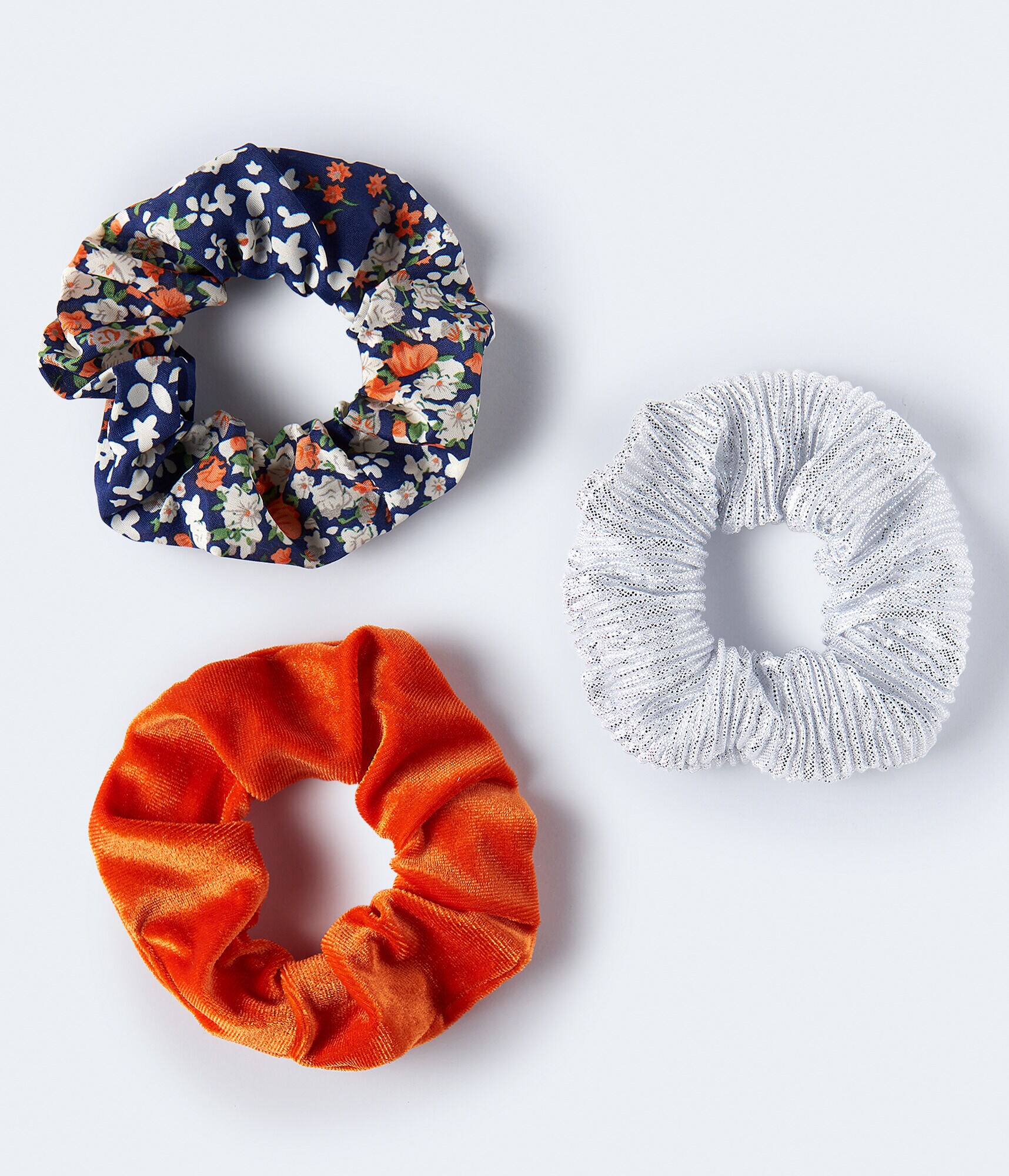 Metallic Scrunchie 3-Pack