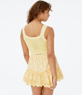 Sweater-Knit Cropped Tennis Tank
