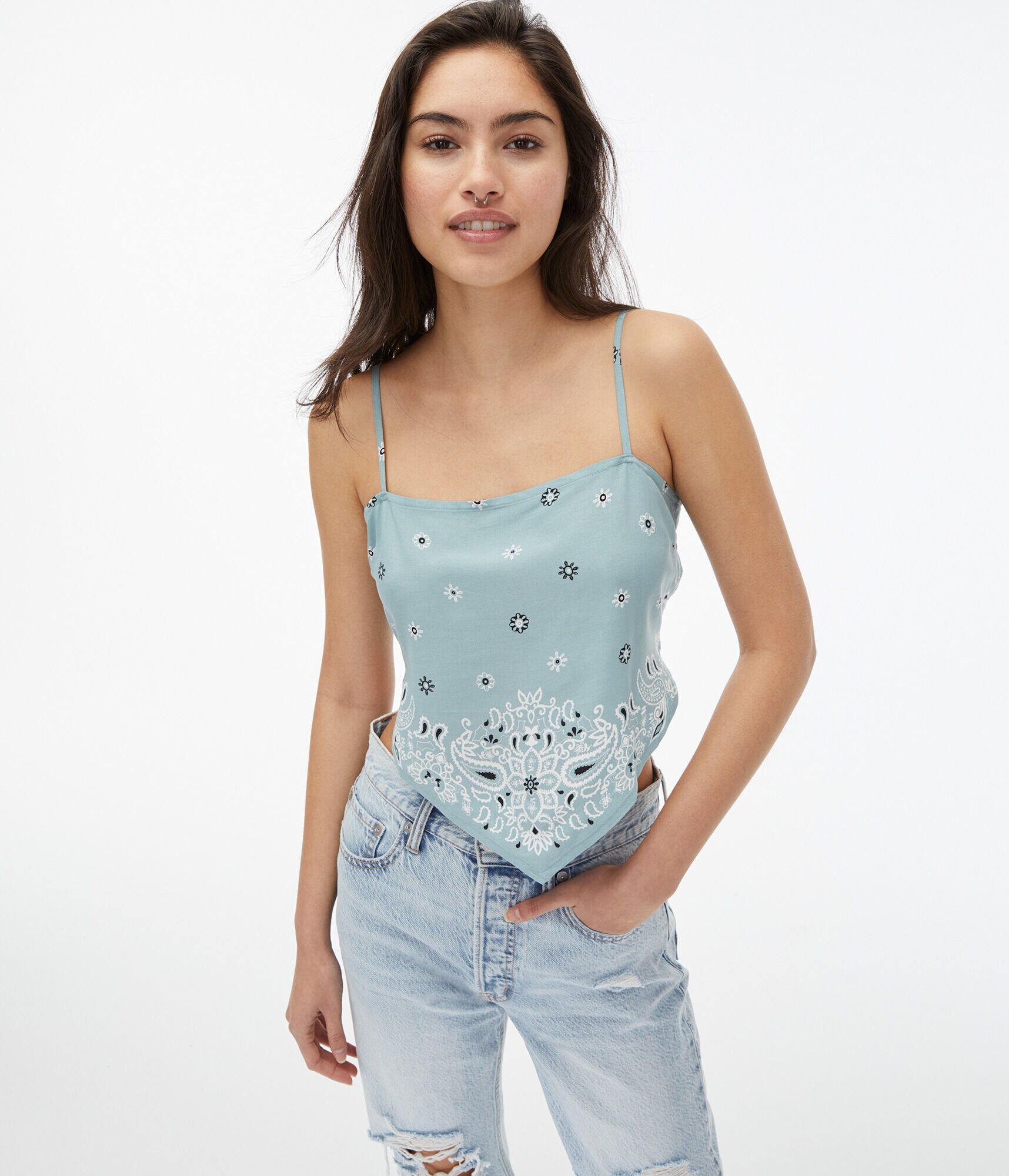 Bandana Tie-Back Top