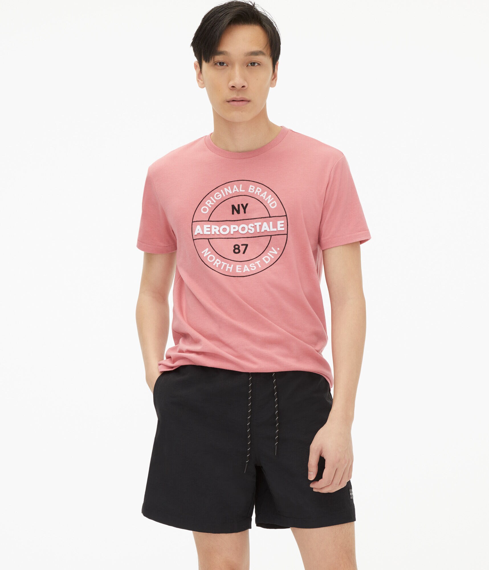 Aeropostale North East Circle Appliqu&eacute; Graphic Tee***