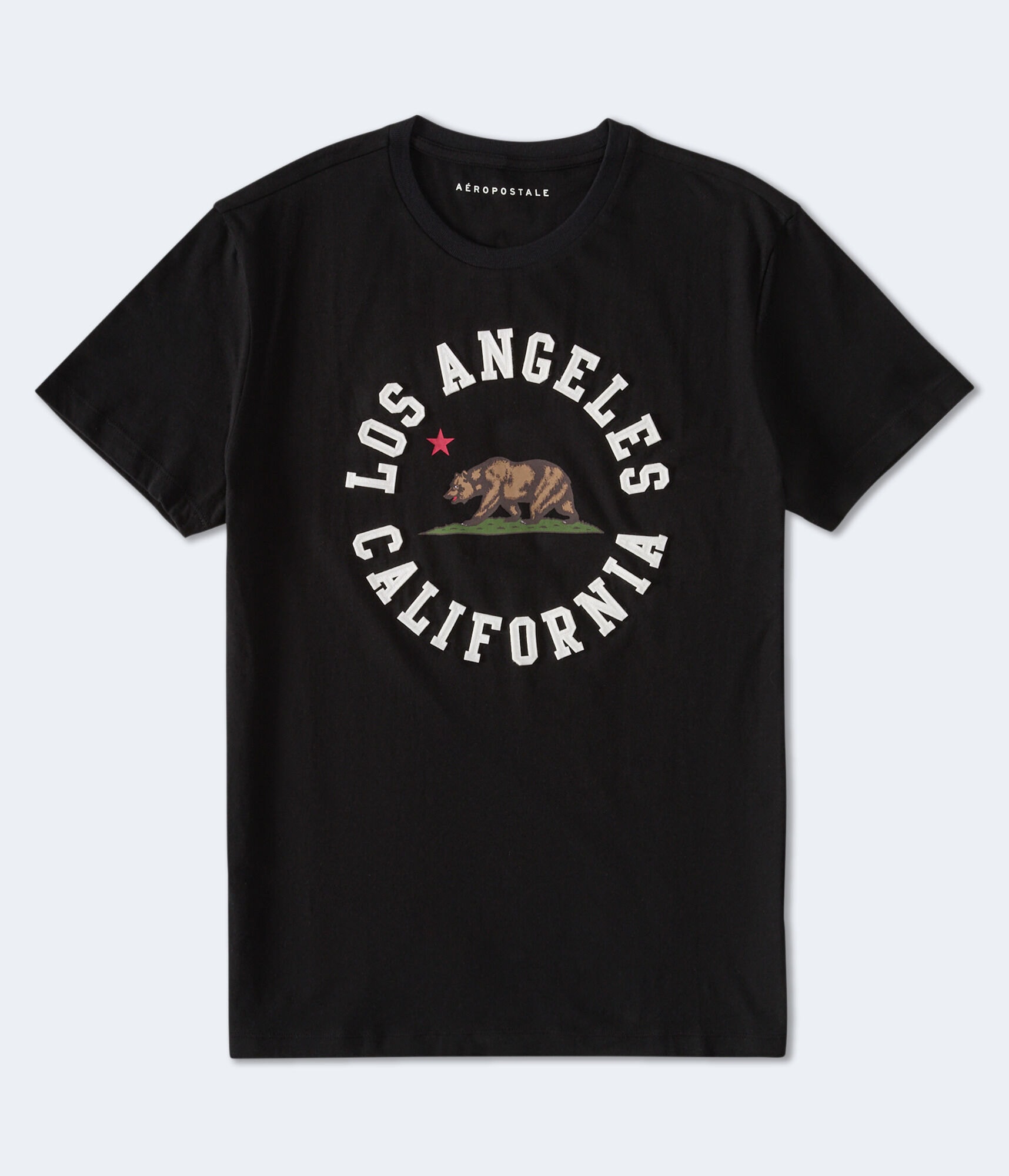Los Angeles California Bear Appliqu&eacute; Graphic Tee
