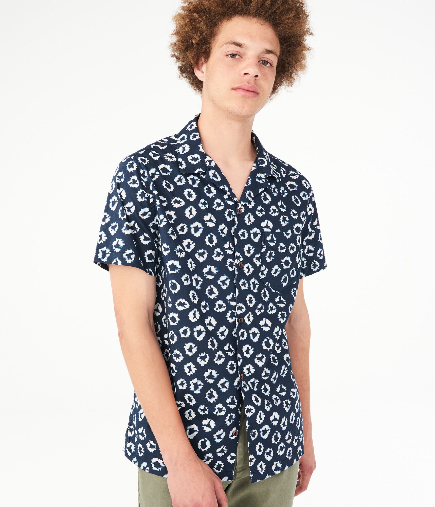 Tie-Dye Resort Button-Down Shirt