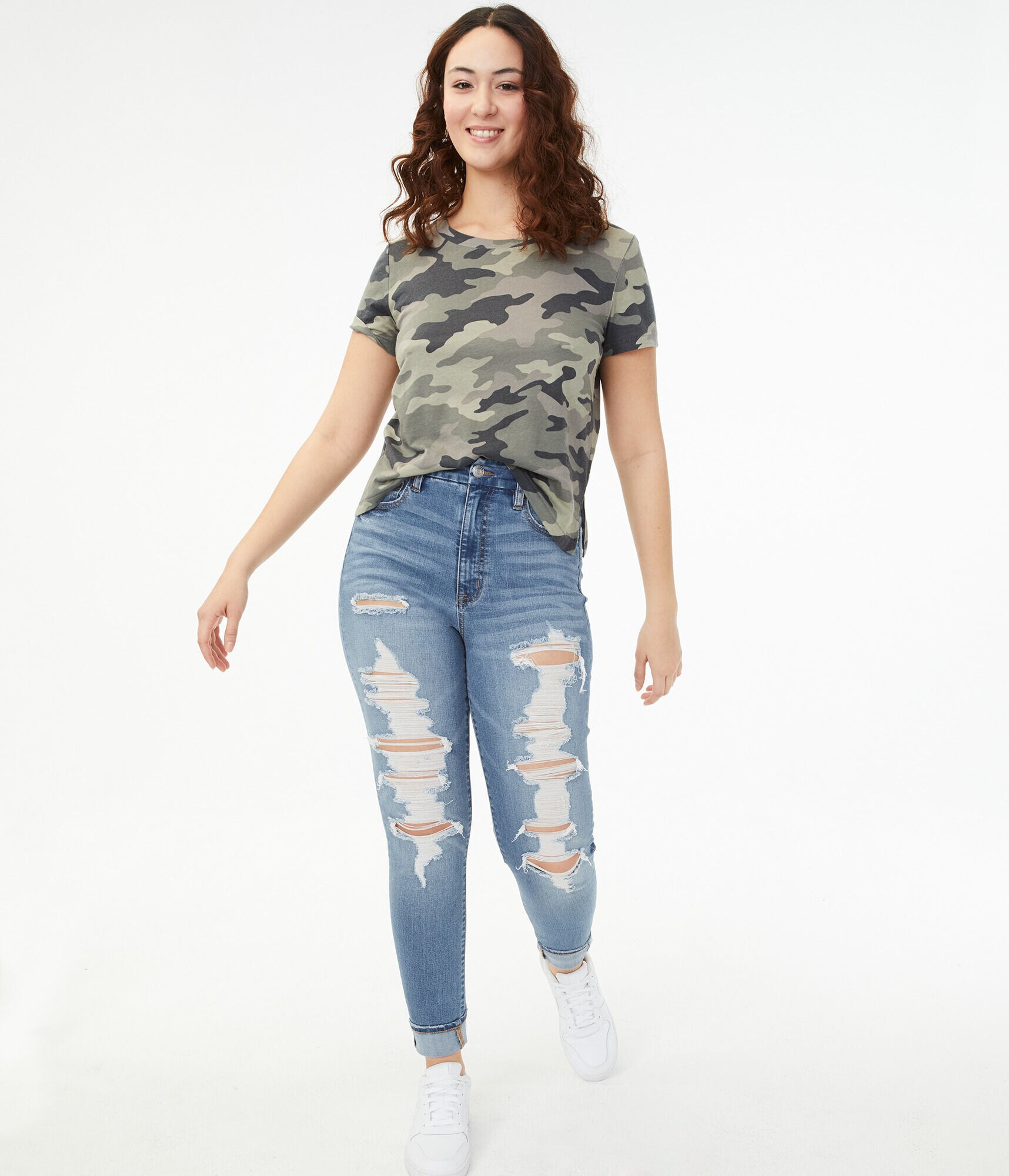 Camo Perfect Cotton Crew Tee