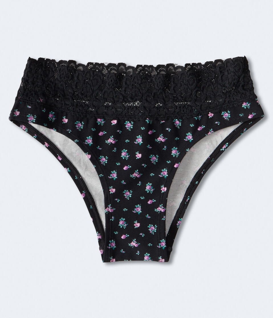 Floral Lace-Trim Cheeky