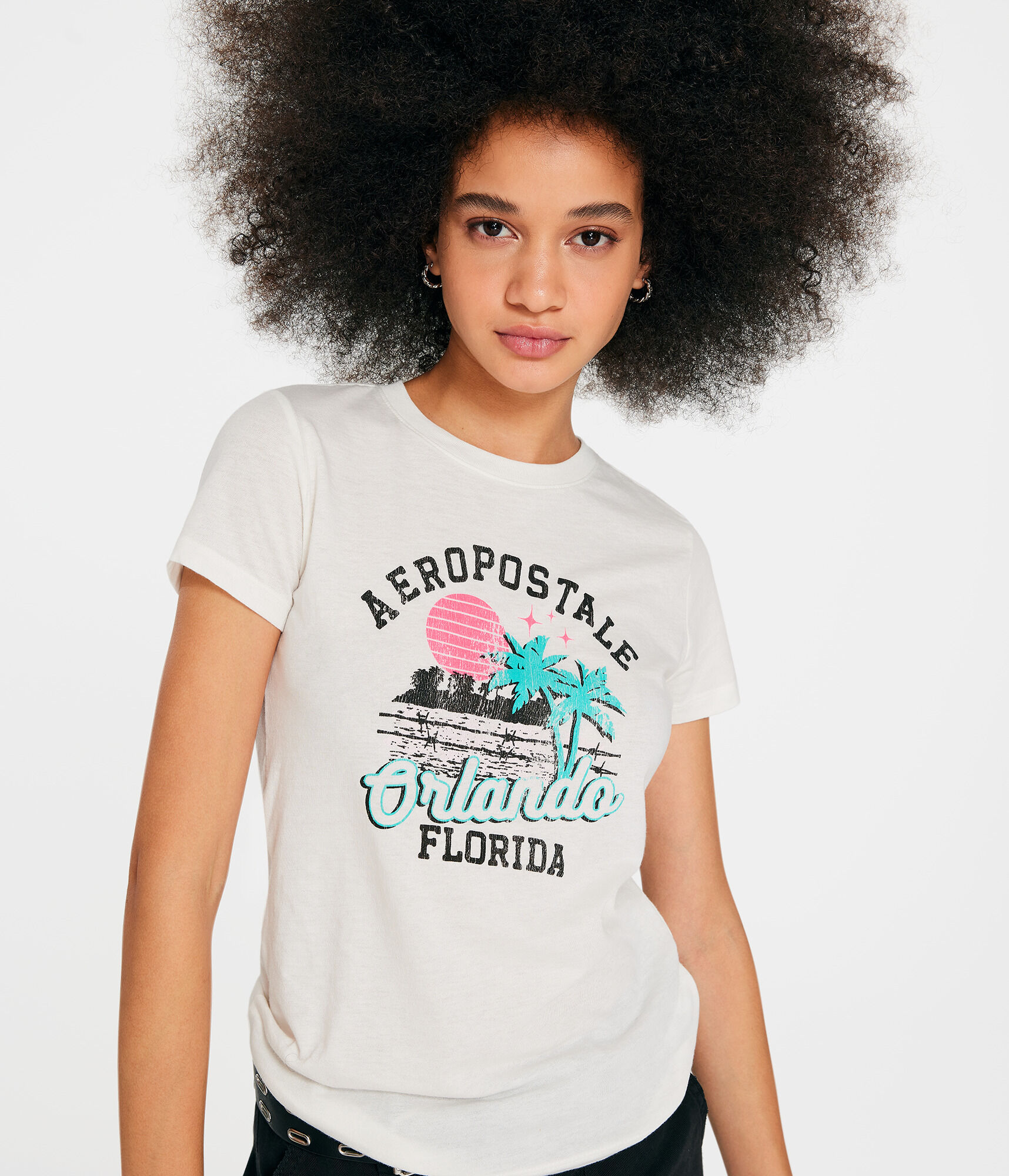 Aeropostale Orlando Palms Graphic Tee